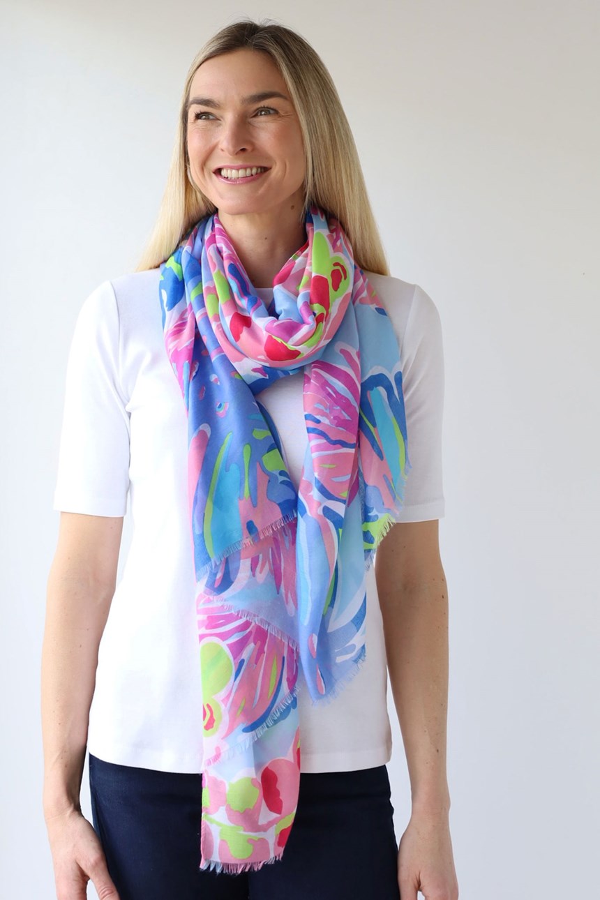 LEAF PRINT SCARF